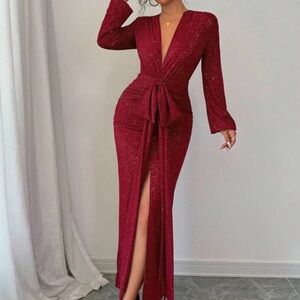 Elegant Red Evening Dress